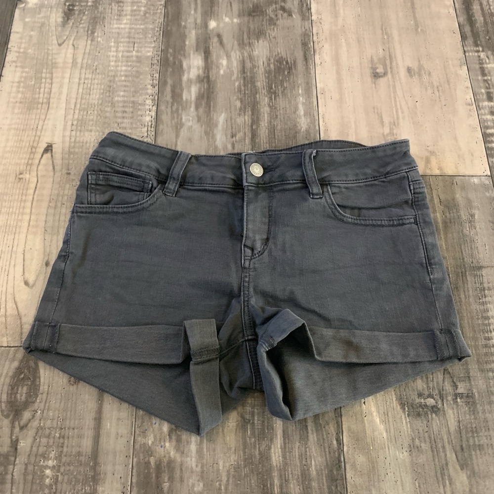Chic Dark Gray Women's Jean Shorts